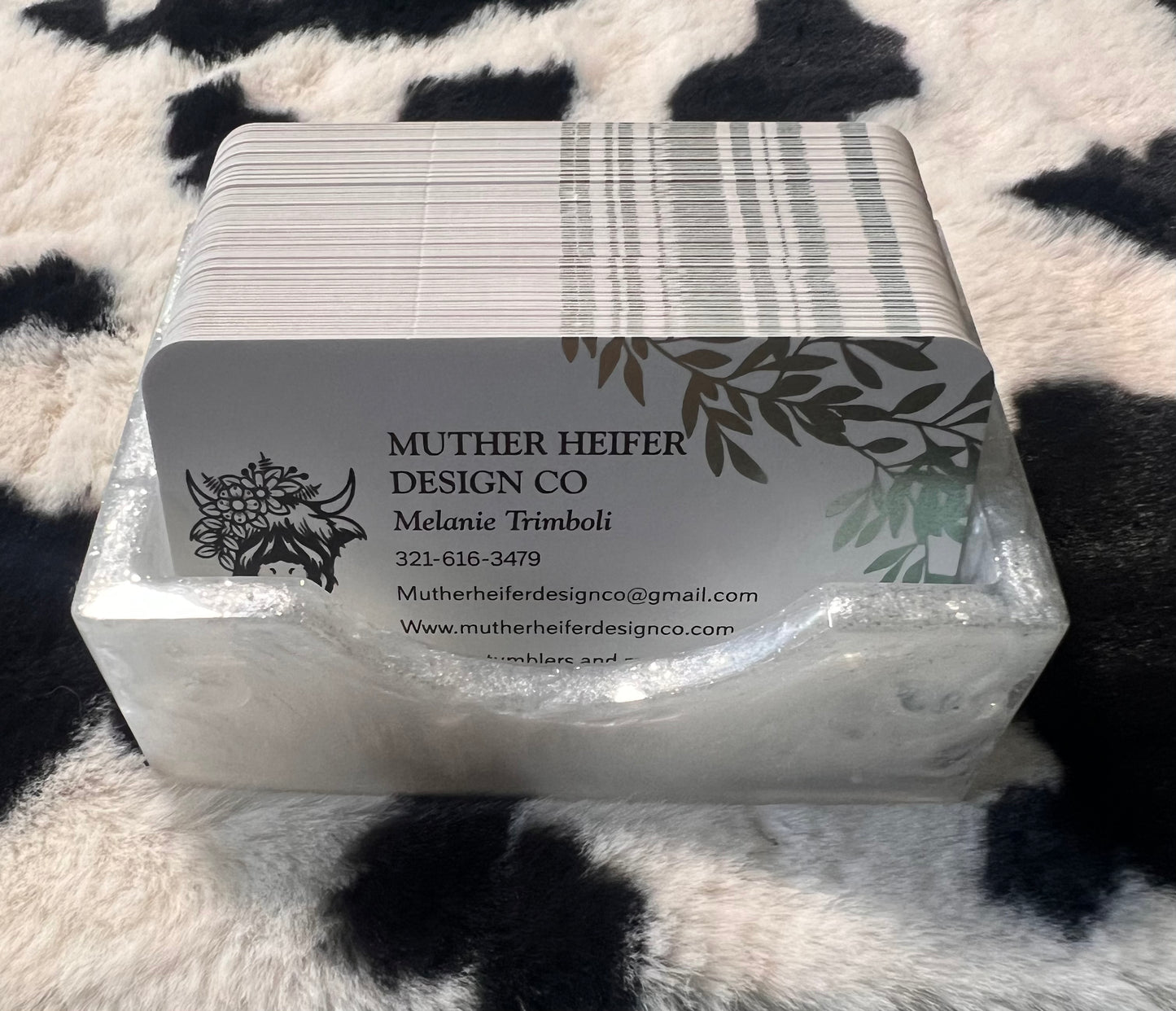 Epoxy Business Card Holder