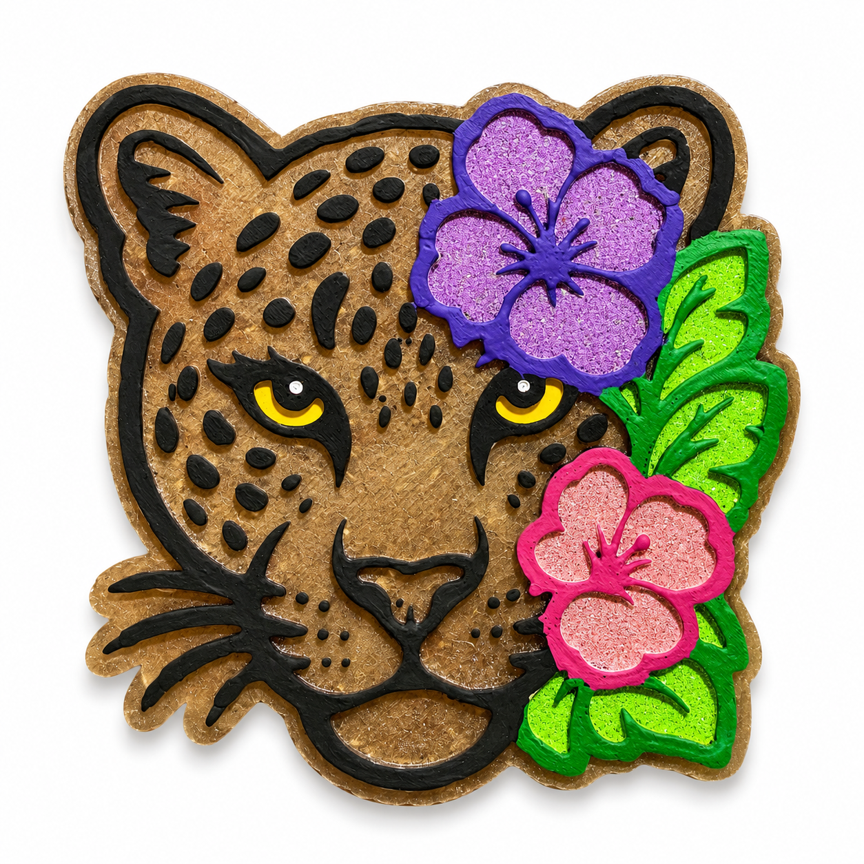 Floral leopard