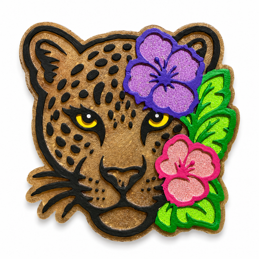 Floral leopard