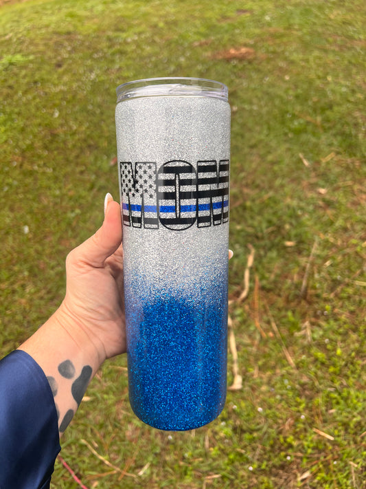 Thin Blue Line Mom Ombre