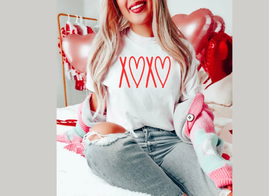 XOXO Red Print