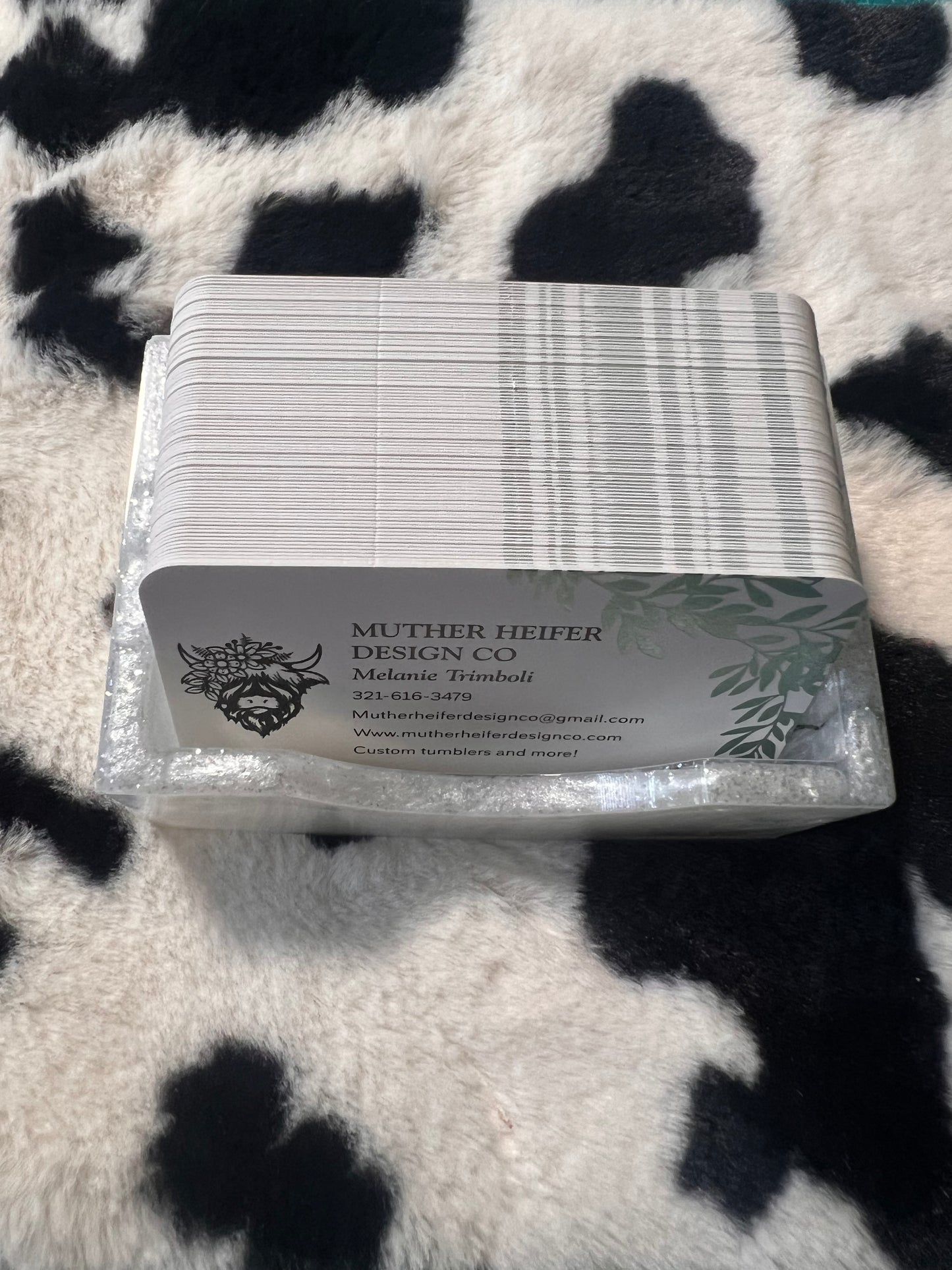Epoxy Business Card Holder