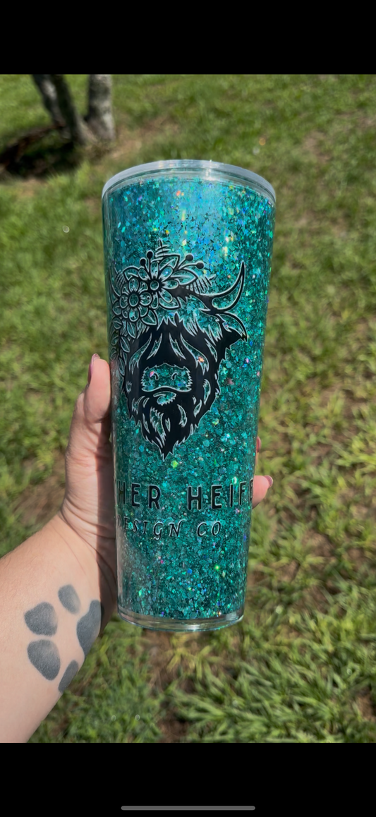 24oz Snowglobe Tumbler