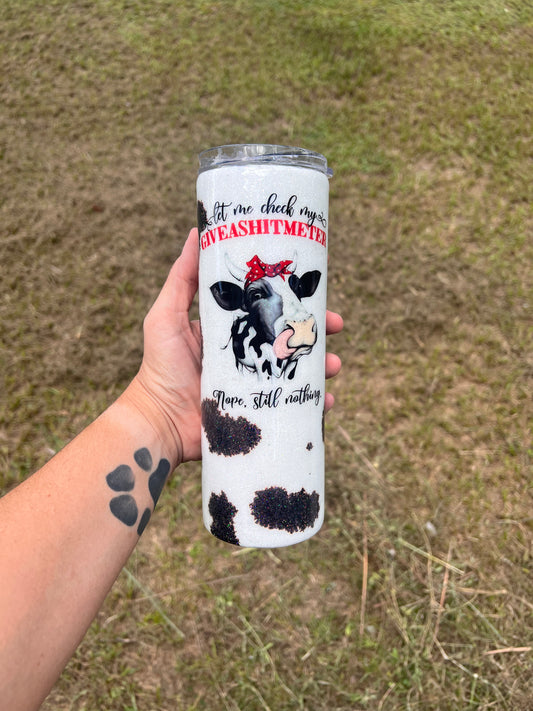 Cowprint "Give a sh*t meter"