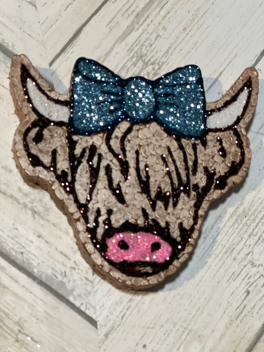 Highland Cow with Bow